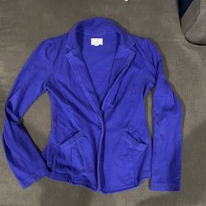 Caslon Royal Blue Cotton Blazer